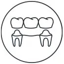 Icon style image for treatment: Dental bridges